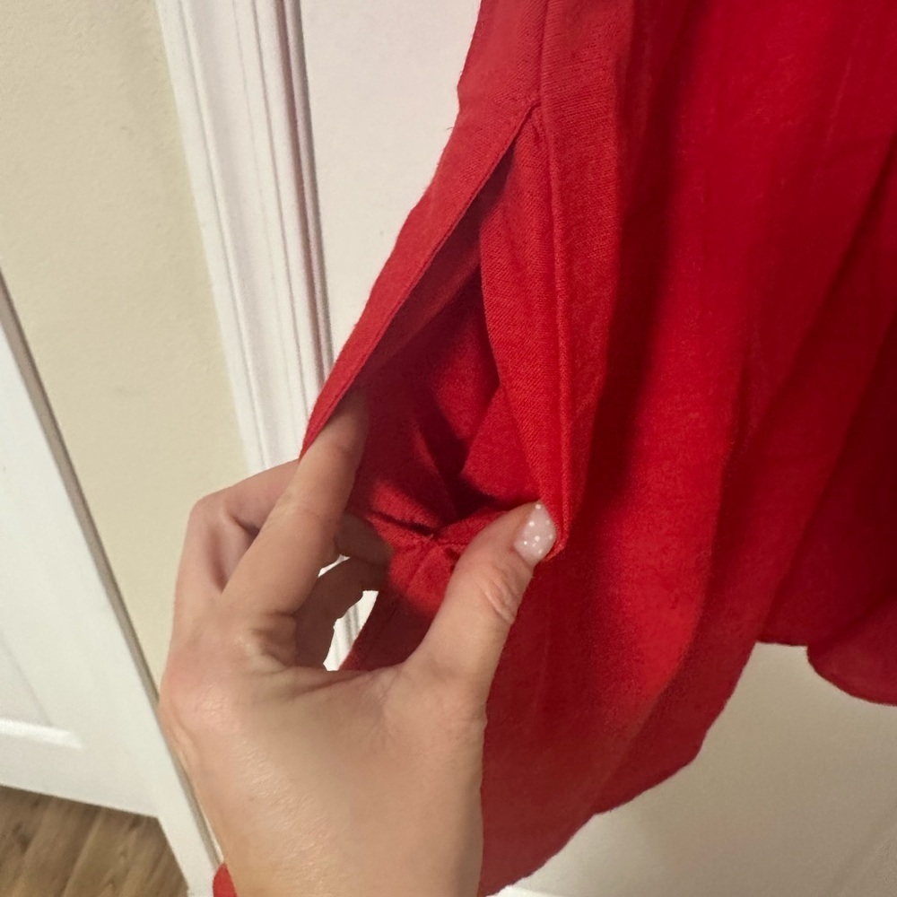 Japna Scarlet Mini Dress With Pockets! - Picture 6 of 8